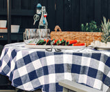 Navy Blue Round Tablecloth