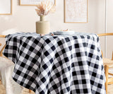 Black and White Checkered Tablecloth