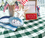 Round Tablecloth - Buffalo Plaid Table cloths
