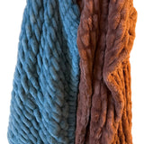 Ruched Rabbit Double-Sided Throw