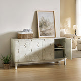 Kamu 60″ Wood Sideboard – Mid-Century Modern Storage Cabinet