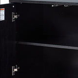 Kamu 45″ Wide 3-Door Sideboard – Modern Minimalist Storage Cabinet
