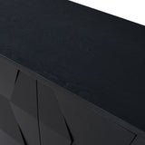 Kamu 45″ Wide 3-Door Sideboard – Modern Minimalist Storage Cabinet