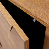 Kamu 45″ Wide 3-Door Sideboard – Modern Minimalist Storage Cabinet