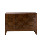 Kamu 45″ Wide 3-Door Sideboard – Modern Minimalist Storage Cabinet