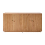 Mack Modern Fluted Solid Wood Sideboard with Elegant Storage Solution