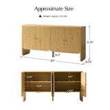Paula Versatile Buffet Cabinet Sideboard with Adjustable Shelves, Cable Management