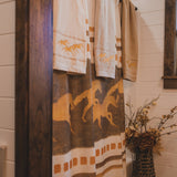 Running Remuda Shower Curtain