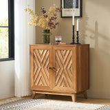 Livius 30" Tall 2-Door Mid-century Modern Accent Cabinet