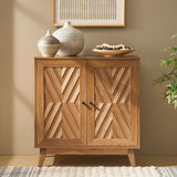 Livius 30" Tall 2-Door Mid-century Modern Accent Cabinet