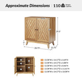 Livius 30" Tall 2-Door Mid-century Modern Accent Cabinet