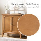Jane Wood Veneer Sideboard with Adjustable Shelves, Available in 2-Door or 4-Door Options