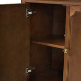 Jane Wood Veneer Sideboard with Adjustable Shelves, Available in 2-Door or 4-Door Options