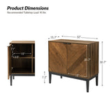 Eugen 32" Tall+2-Door Accent Cabinet