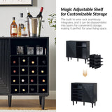 Archie 34" Tall 2 Door Accent Multifunction Bar Cabinet with Adjustable Shelves(Optional Types)