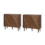 Archie 34" Tall 2 Door Accent Multifunction Bar Cabinet with Adjustable Shelves(Optional Types)