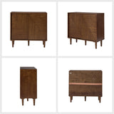 Archie 34" Tall 2 Door Accent Multifunction Bar Cabinet with Adjustable Shelves(Optional Types)