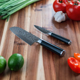 Hammered Santoku Paring Set