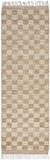 Ionut Checkered Jute Area Rug