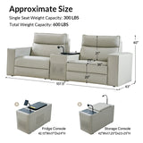 EliteNest Smart Reclining Theater Sofa with Speaker