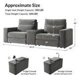 EliteNest Smart Reclining Theater Sofa with Speaker