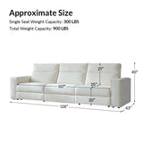 EliteNest Smart Modular Sofa Easy Assembly with Power Recliners