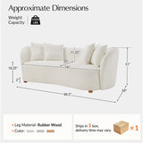 Urtuna Modern Sofa with 4 Pillows – Comfortable, Stylish, and Perfect for Any Living Room