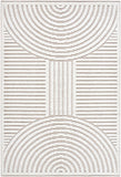 Deron Ivory 3D Rainbow Washable Rug