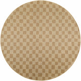 Kuval Checkered Brown Outdoor Rug