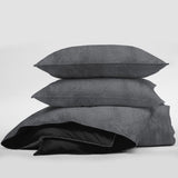 Vanessa Charcoal Duvet Cover Set