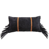 Fringe Lumbar Pillow with Down Insert