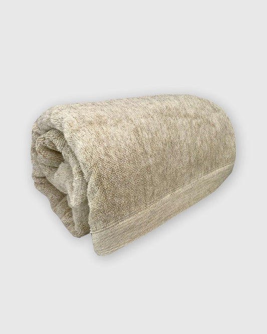 Melange Bamboo Cotton Bath Sheet - Sand