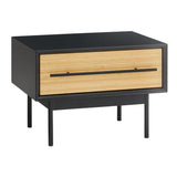 Santa Cruz 1 Drawer Nightstand, Wheat