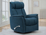 Saxton Manual Swivel Glider Recliner, Dark Teal