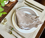 Beige Embroidery Napkins