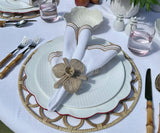 Scalloped Napkins - Embroidery Napkins