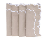 Beige Embroidery Napkins