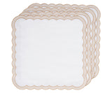 Scalloped Napkins - Embroidery Napkins