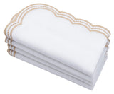 Scalloped Napkins - Embroidery Napkins