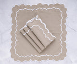 Beige Embroidery Napkins