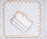 Scalloped Napkins - Embroidery Napkins