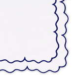 Blue Scalloped Napkins - Bulk Napkins
