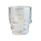Set of 6 Skull Shot Glasses – 1.75 oz Glass Novelty Drinkware for Halloween Parties, Cocktail Bars & Home Decor
