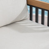 Sereno Outdoor Sofa and 2 Swivel Chairs with Rectangular Coffee Table