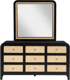 Siena Dresser – Elevate Your Bedroom with Elegant Cane Drawers and Stunning Ash Veneer Finish