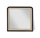 Siena Mirror - Elegant Mid-Century Design with Durable Ash Wood Frame and Striking Cane Detail