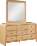 Siena Dresser – Elevate Your Bedroom with Elegant Cane Drawers and Stunning Ash Veneer Finish