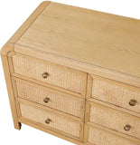 Siena Dresser – Elevate Your Bedroom with Elegant Cane Drawers and Stunning Ash Veneer Finish