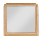 Siena Mirror - Elegant Mid-Century Design with Durable Ash Wood Frame and Striking Cane Detail