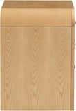 Siena Night Stand - Elegant Mid-Century Design with Cane Drawers and Durable Ash Wood Construction